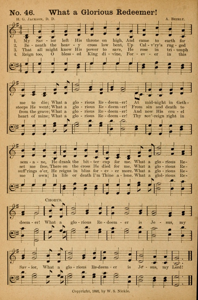Honey Out of the Rock: a compilation of sacred songs and hymns for use in gospel meetings and other religious services page 53