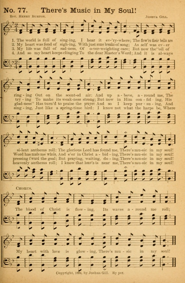 Honey Out of the Rock: a compilation of sacred songs and hymns for use in gospel meetings and other religious services page 84