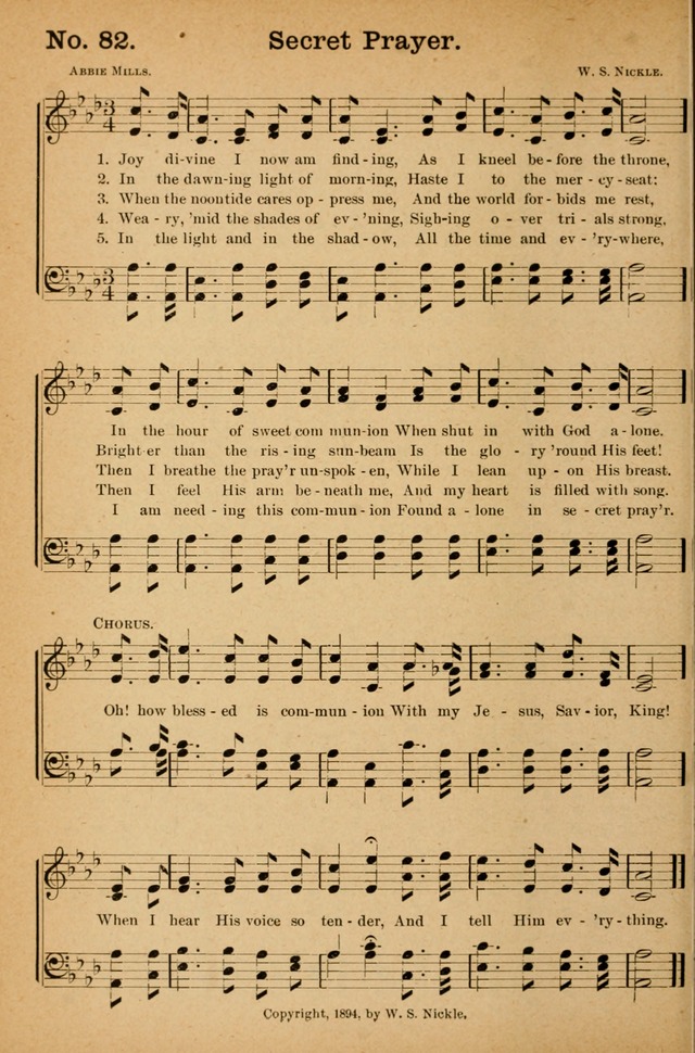 Honey Out of the Rock: a compilation of sacred songs and hymns for use in gospel meetings and other religious services page 89