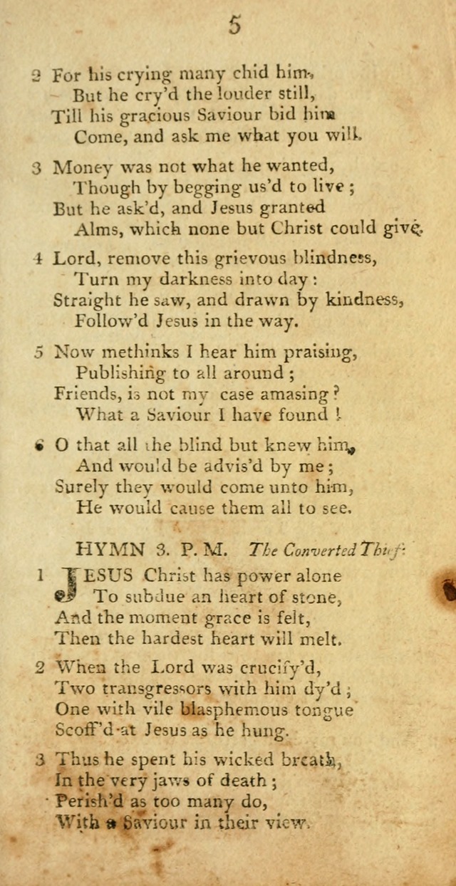Hymns, Original and  Selected, for the Use of Christians. (5th ed. corr.) page 5