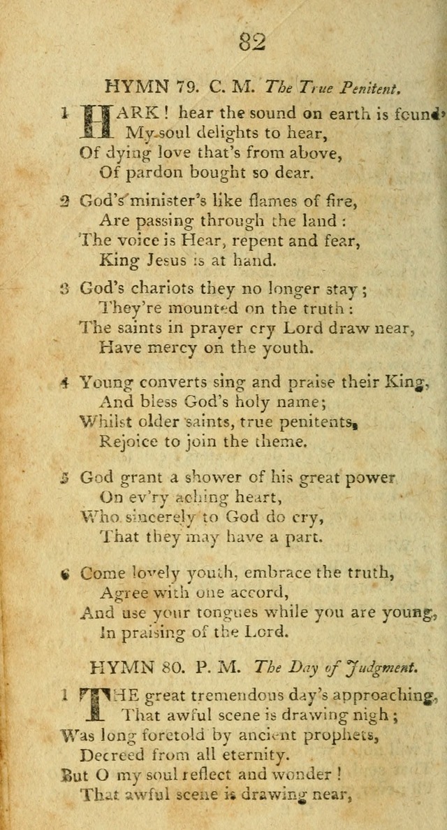 Hymns, Original and  Selected, for the Use of Christians. (5th ed. corr.) page 82