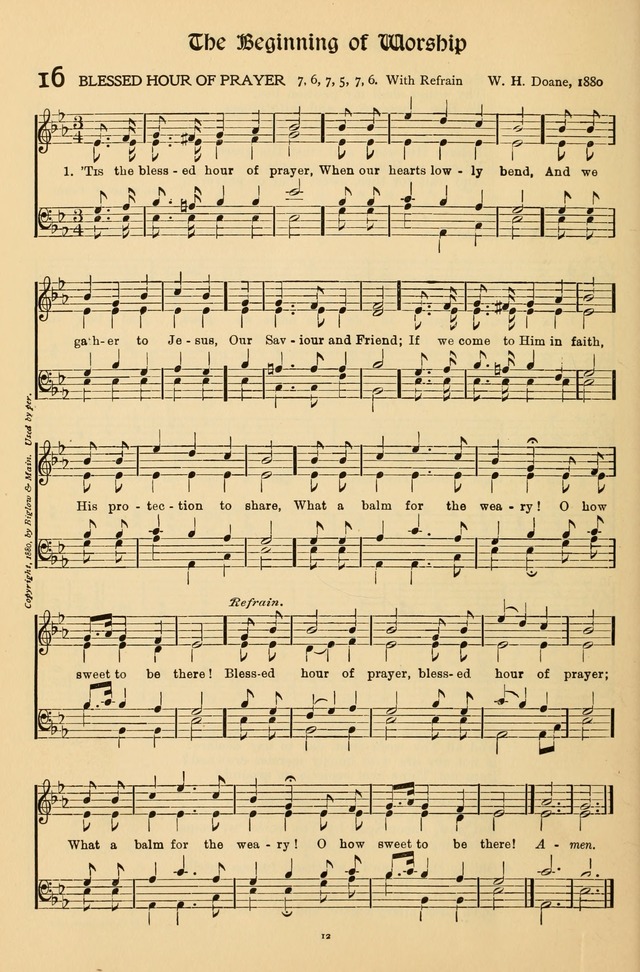 Hymns of Worship and Service (Chapel Ed., 4th ed.) page 14
