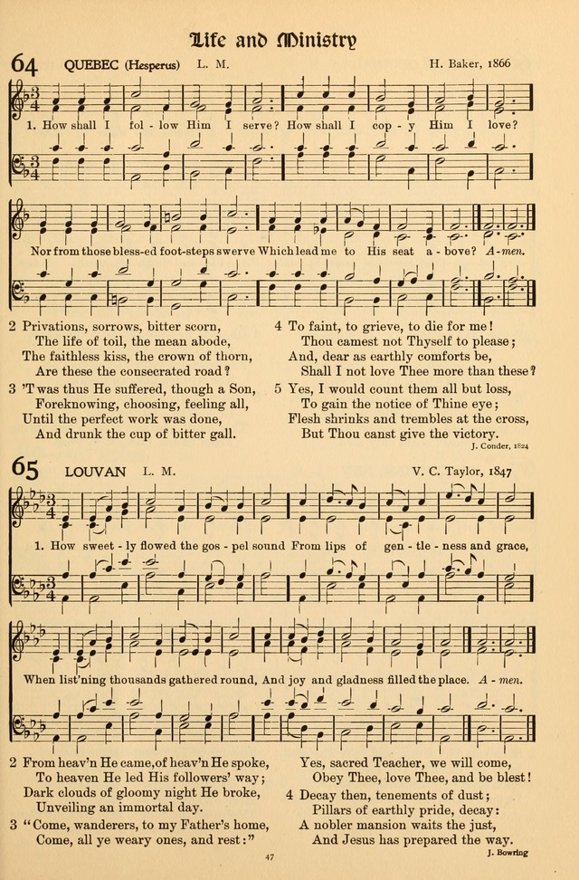 Hymns of Worship and Service (Chapel Ed., 4th ed.) page 49