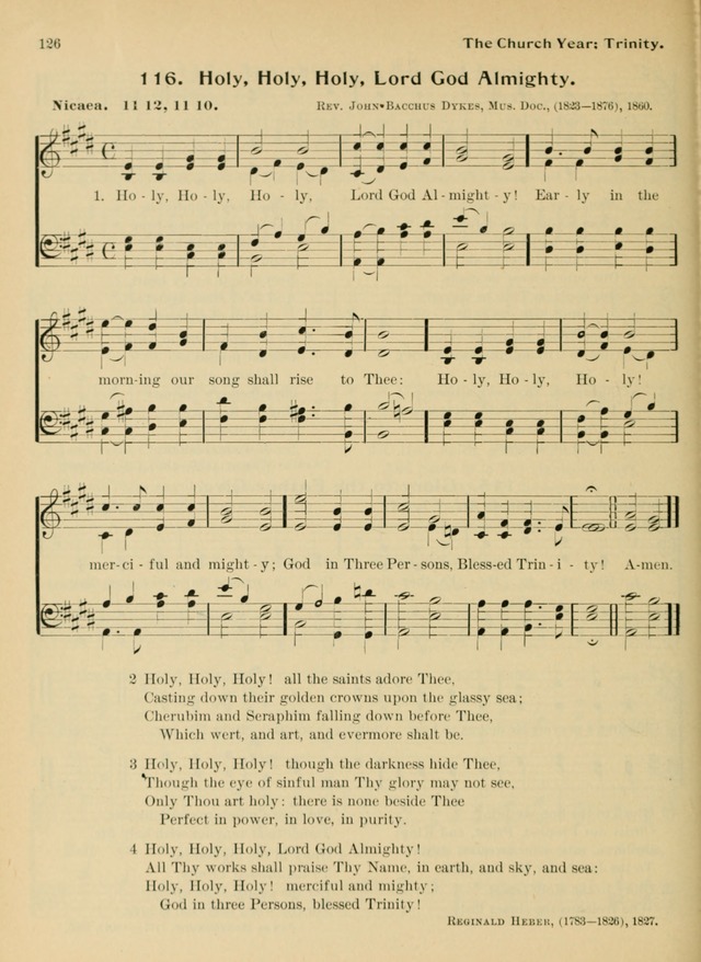 Hymnal and Order of Service: for churches and Sunday-schools page 126