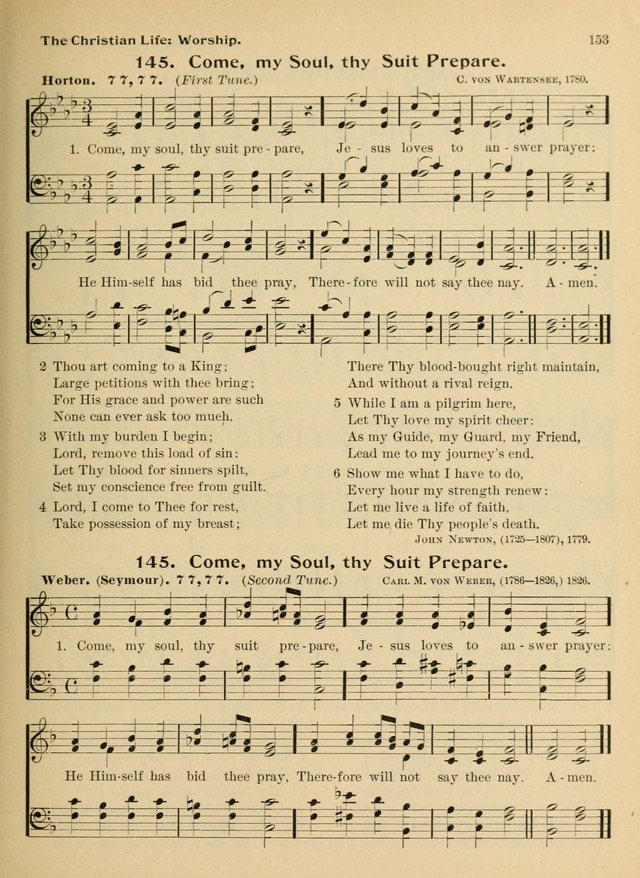 Hymnal and Order of Service: for churches and Sunday-schools page 153