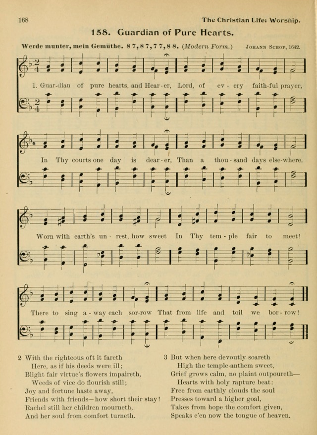Hymnal and Order of Service: for churches and Sunday-schools page 168