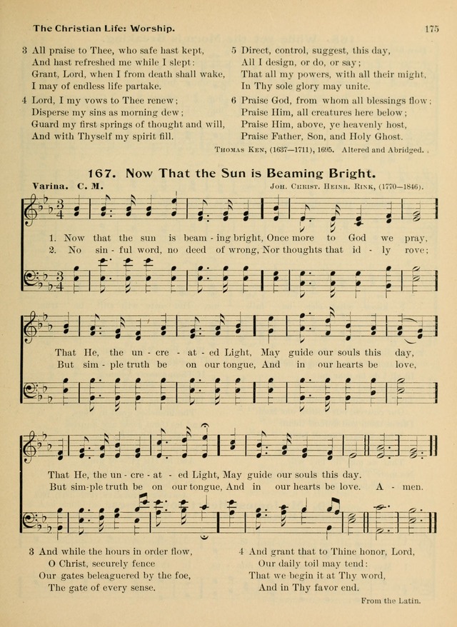 Hymnal and Order of Service: for churches and Sunday-schools page 175