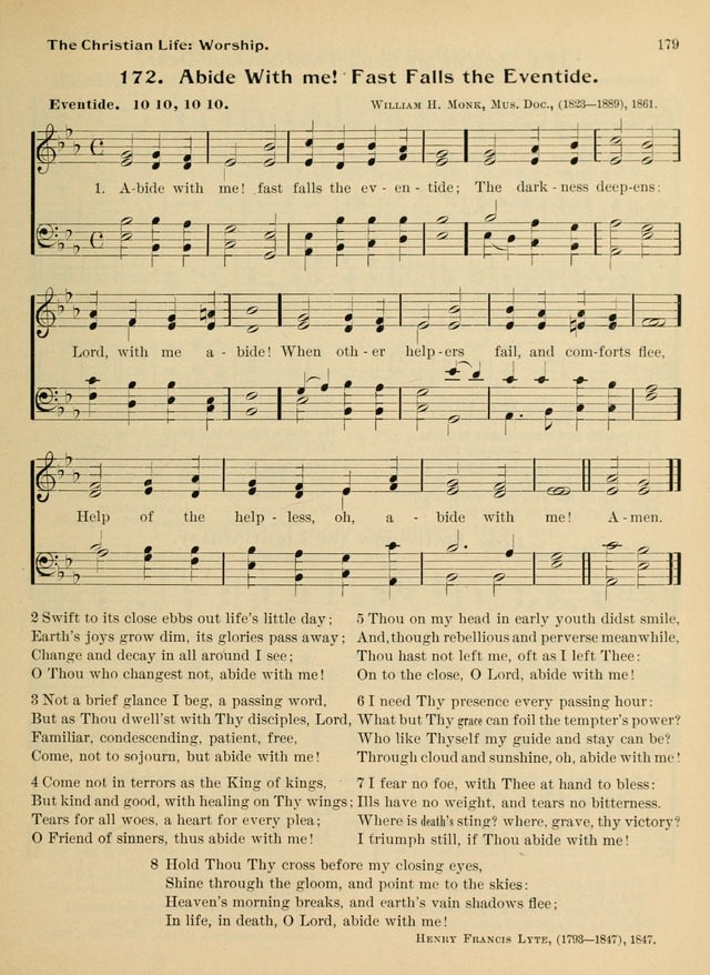 Hymnal and Order of Service: for churches and Sunday-schools page 179