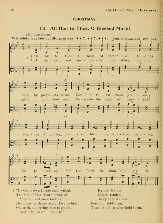 Hymnal and Order of Service: for churches and Sunday-schools page 18