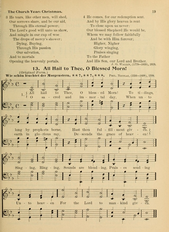 Hymnal and Order of Service: for churches and Sunday-schools page 19