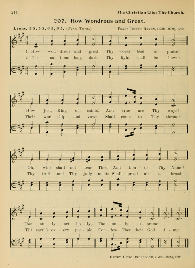 Hymnal and Order of Service: for churches and Sunday-schools page 214