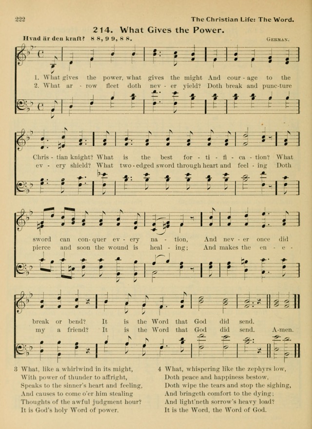 Hymnal and Order of Service: for churches and Sunday-schools page 222