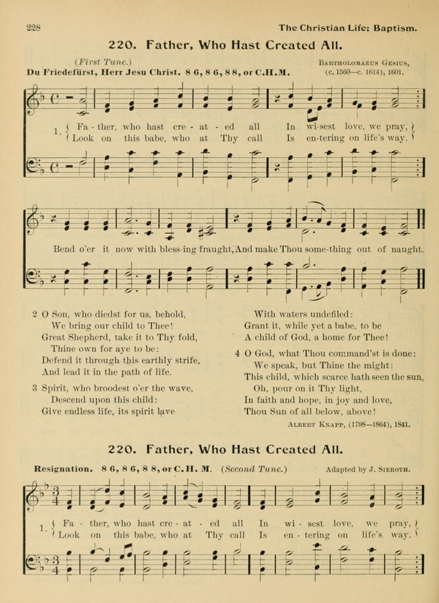 Hymnal and Order of Service: for churches and Sunday-schools page 228
