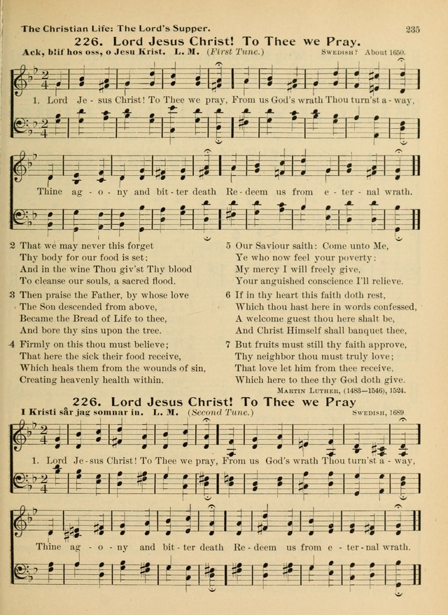 Hymnal and Order of Service: for churches and Sunday-schools page 235