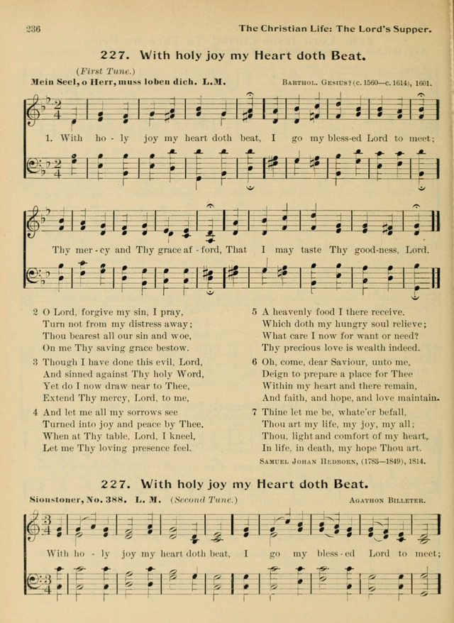 Hymnal and Order of Service: for churches and Sunday-schools page 236