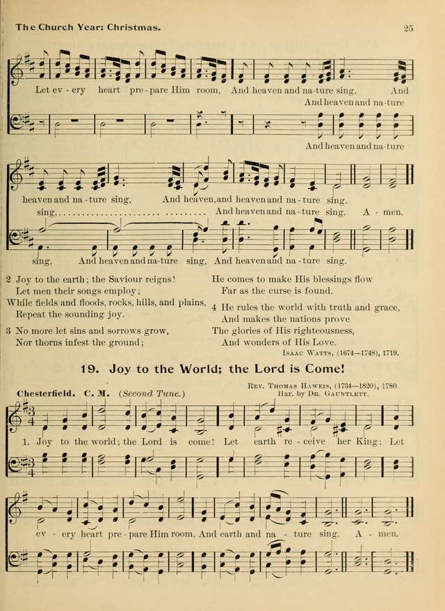 Hymnal and Order of Service: for churches and Sunday-schools page 25