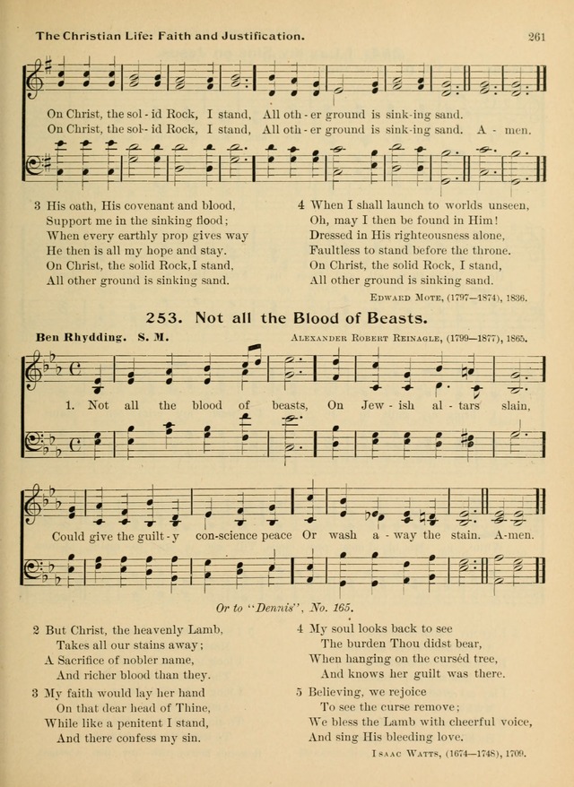 Hymnal and Order of Service: for churches and Sunday-schools page 261