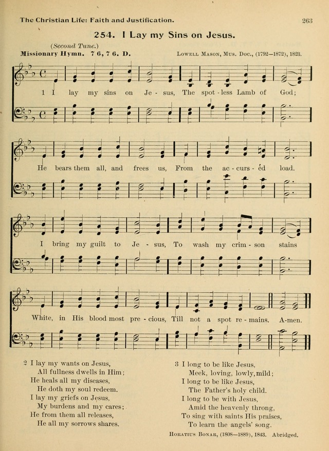 Hymnal and Order of Service: for churches and Sunday-schools page 263