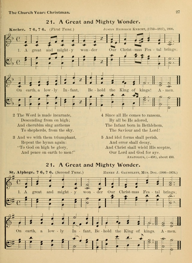 Hymnal and Order of Service: for churches and Sunday-schools page 27