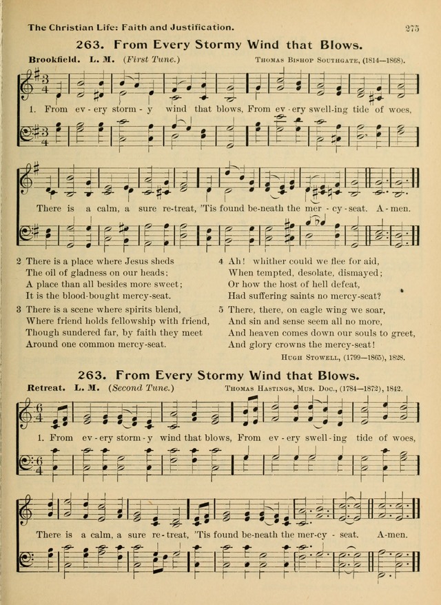 Hymnal and Order of Service: for churches and Sunday-schools page 275