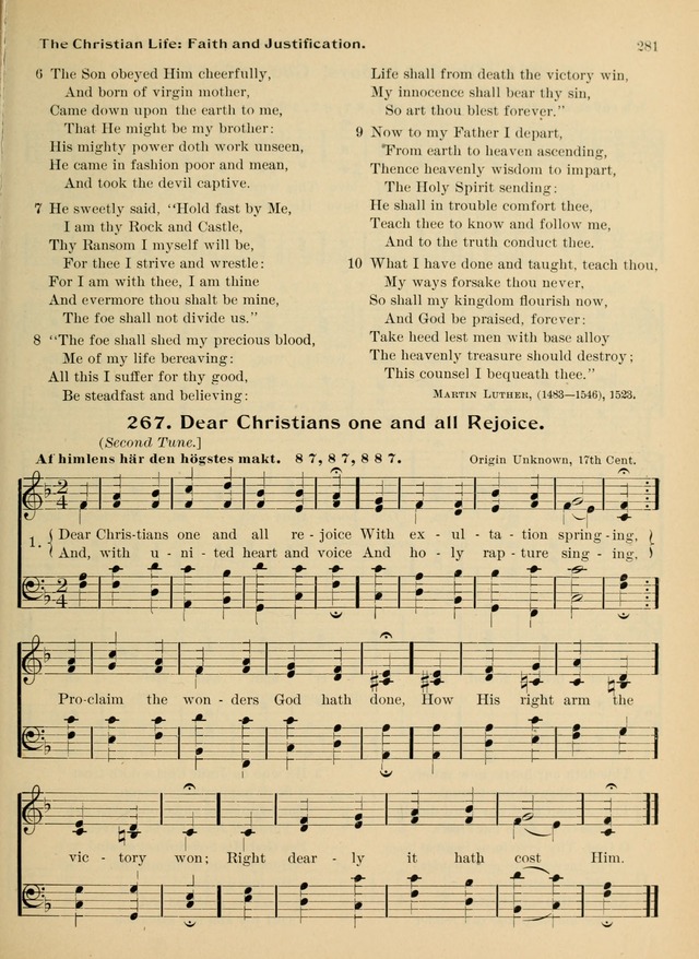 Hymnal and Order of Service: for churches and Sunday-schools page 281