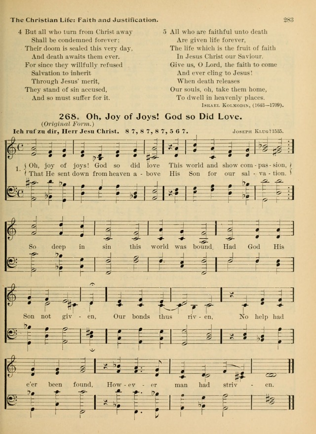 Hymnal and Order of Service: for churches and Sunday-schools page 283