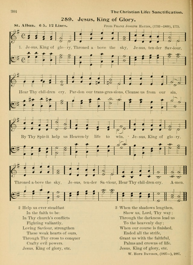 Hymnal and Order of Service: for churches and Sunday-schools page 304