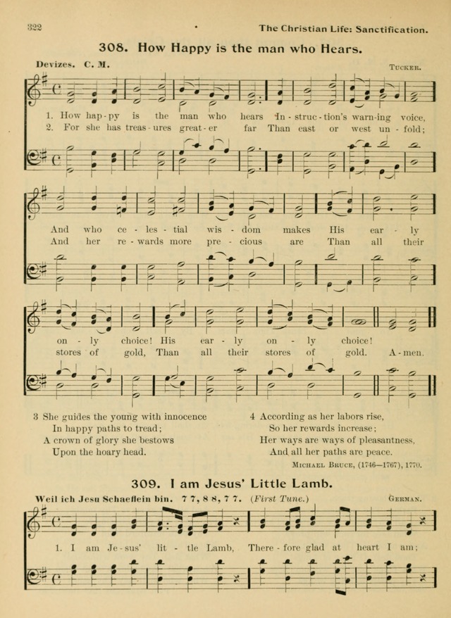 Hymnal and Order of Service: for churches and Sunday-schools page 322