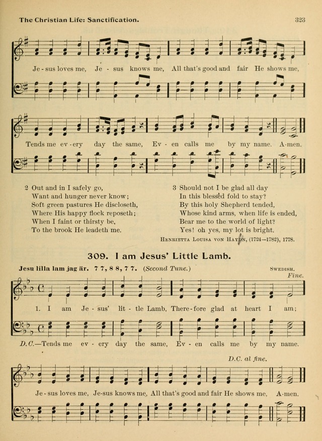 Hymnal and Order of Service: for churches and Sunday-schools page 323
