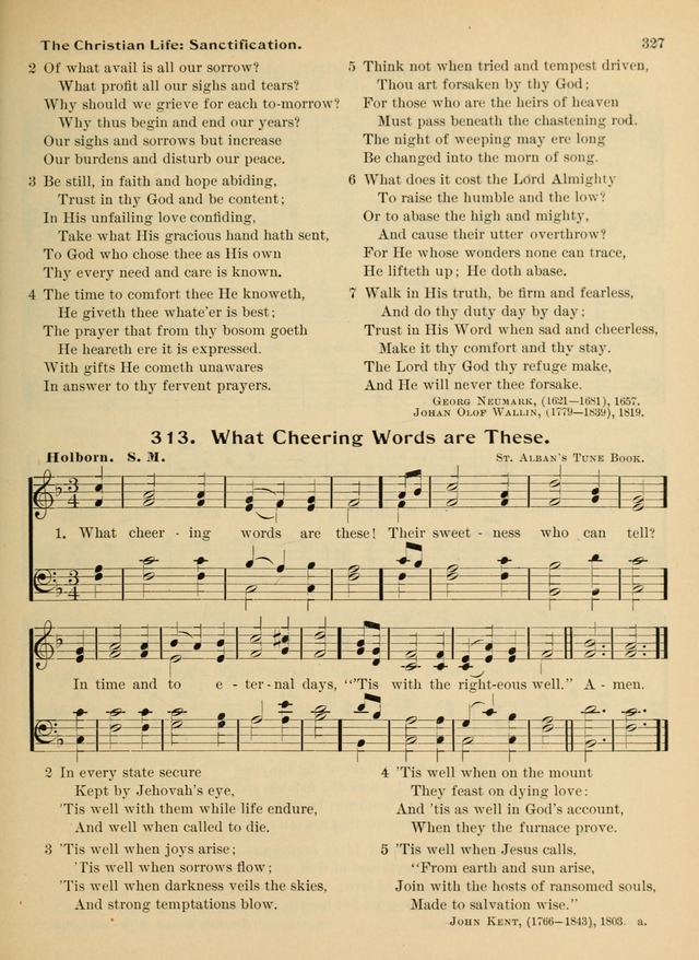 Hymnal and Order of Service: for churches and Sunday-schools page 327