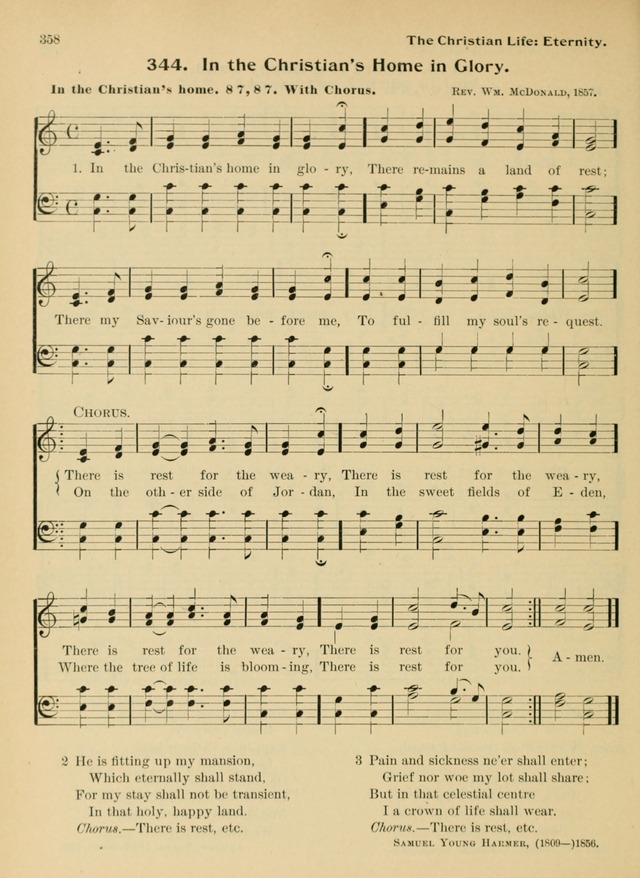 Hymnal and Order of Service: for churches and Sunday-schools page 358