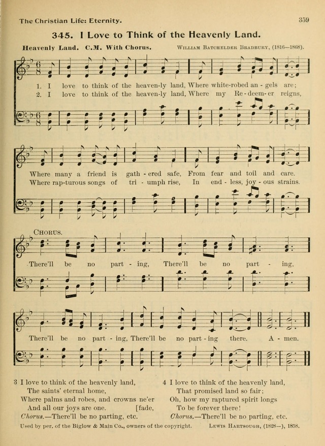Hymnal and Order of Service: for churches and Sunday-schools page 359