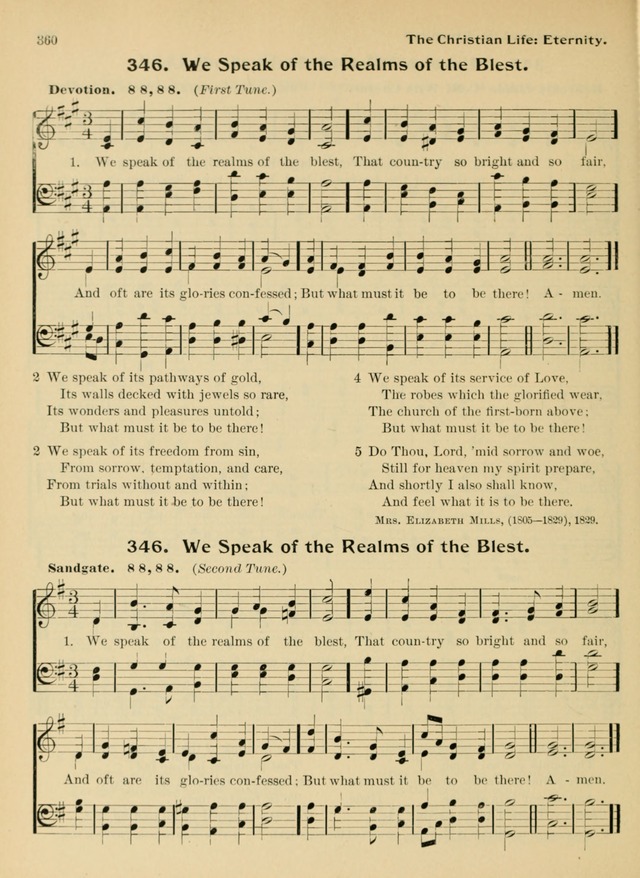Hymnal and Order of Service: for churches and Sunday-schools page 360