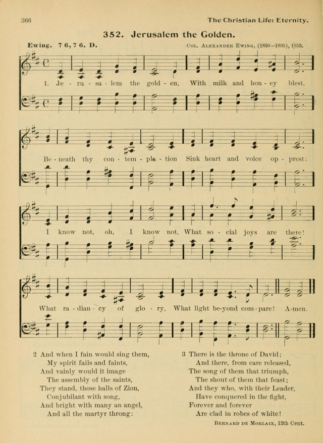 Hymnal and Order of Service: for churches and Sunday-schools page 366