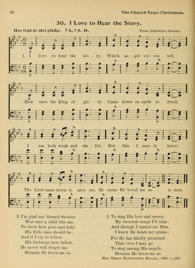 Hymnal and Order of Service: for churches and Sunday-schools page 38