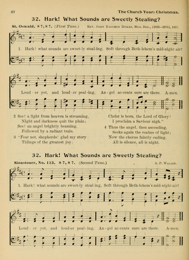 Hymnal and Order of Service: for churches and Sunday-schools page 40