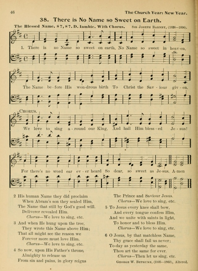 Hymnal and Order of Service: for churches and Sunday-schools page 46
