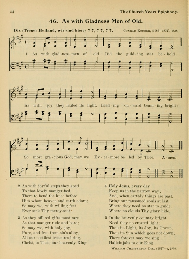 Hymnal and Order of Service: for churches and Sunday-schools page 54