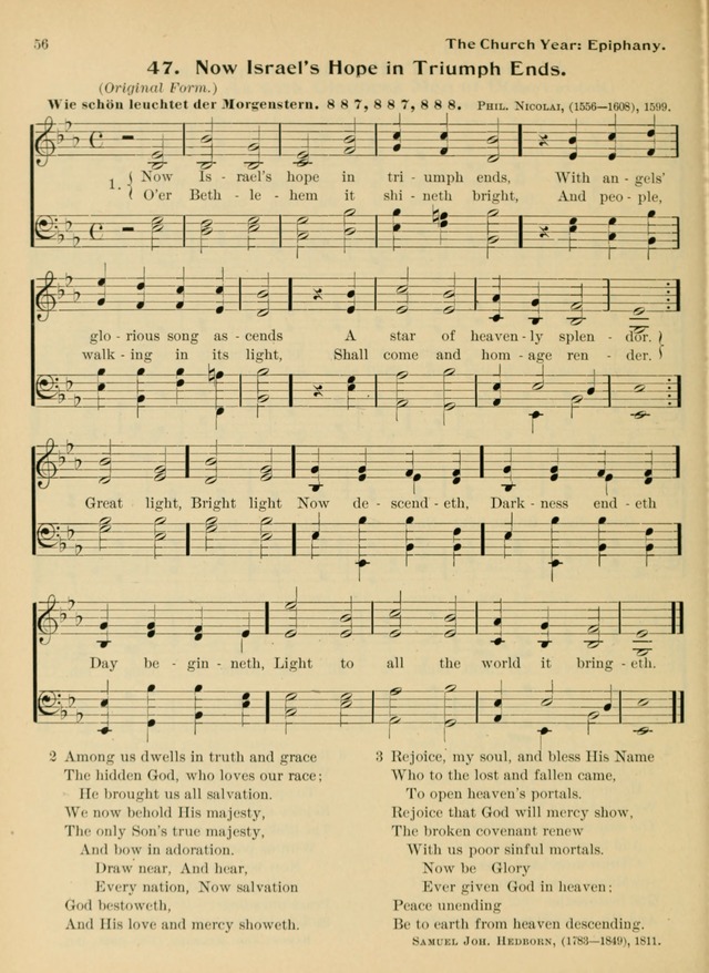 Hymnal and Order of Service: for churches and Sunday-schools page 56