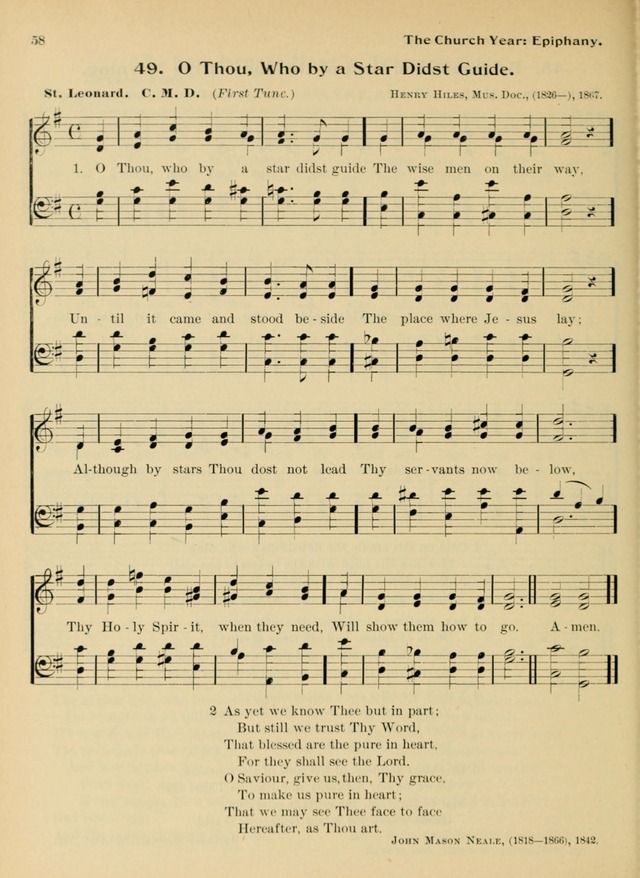 Hymnal and Order of Service: for churches and Sunday-schools page 58
