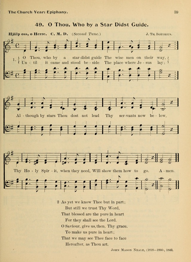 Hymnal and Order of Service: for churches and Sunday-schools page 59