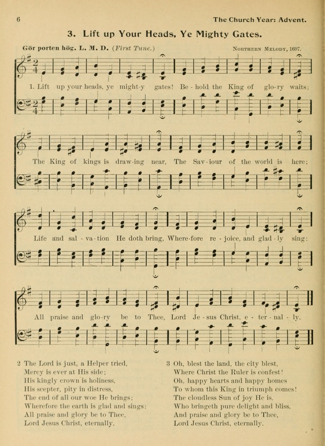 Hymnal and Order of Service: for churches and Sunday-schools page 6