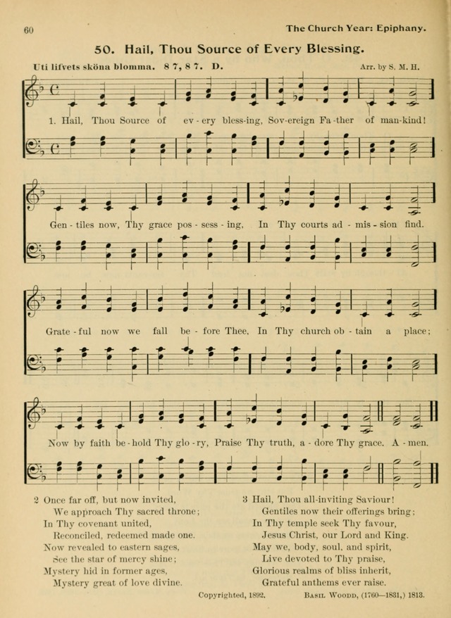 Hymnal and Order of Service: for churches and Sunday-schools page 60