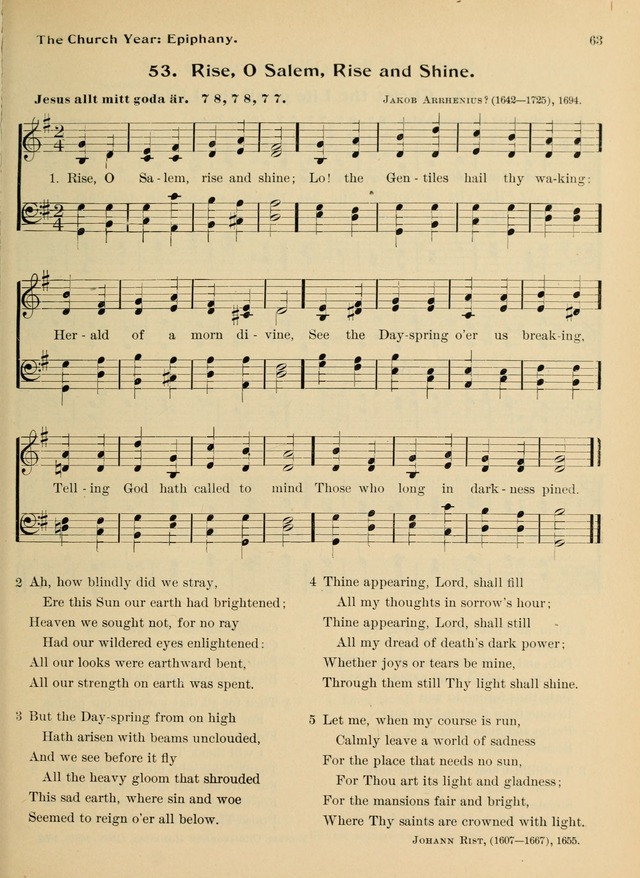Hymnal and Order of Service: for churches and Sunday-schools page 63