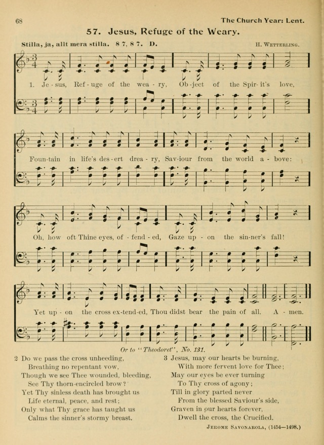 Hymnal and Order of Service: for churches and Sunday-schools page 68