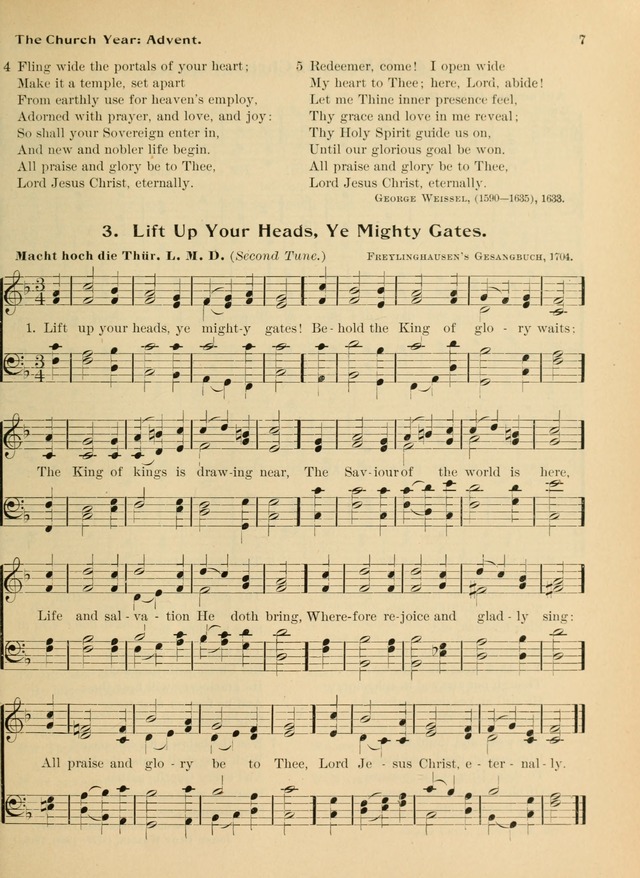 Hymnal and Order of Service: for churches and Sunday-schools page 7