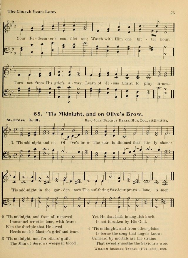 Hymnal and Order of Service: for churches and Sunday-schools page 75