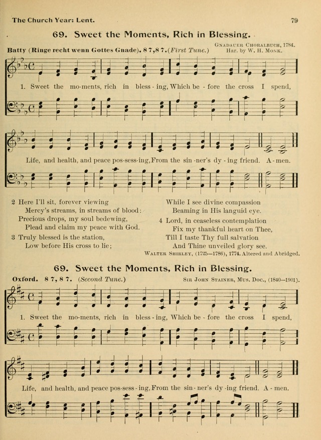 Hymnal and Order of Service: for churches and Sunday-schools page 79