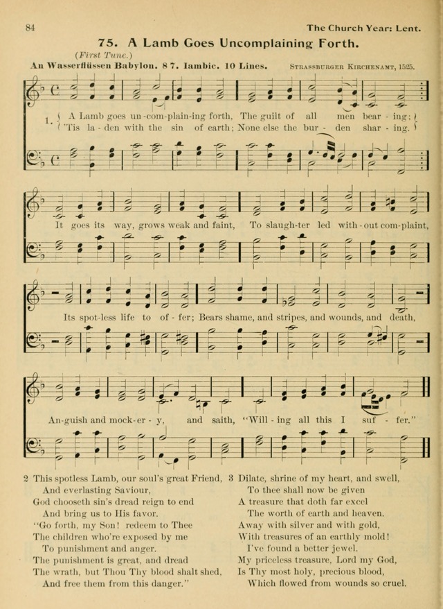 Hymnal and Order of Service: for churches and Sunday-schools page 84
