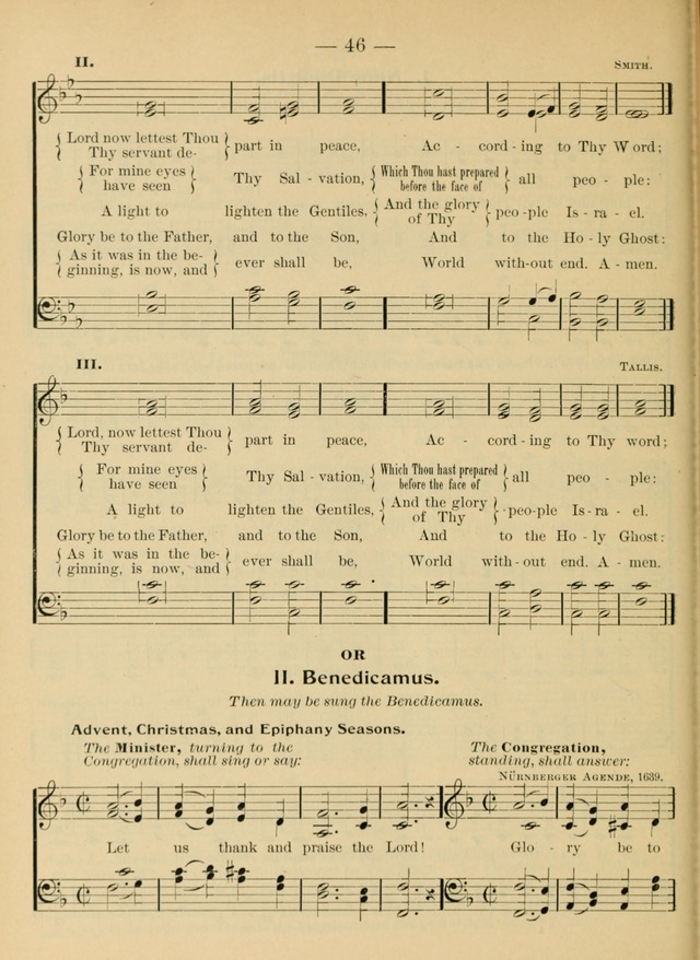 Hymnal and Order of Service: for churches and Sunday-schools page lii
